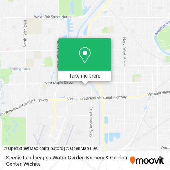 Mapa de Scenic Landscapes Water Garden Nursery & Garden Center