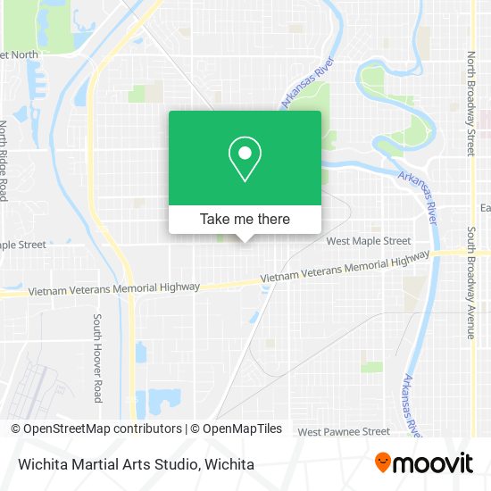 Wichita Martial Arts Studio map