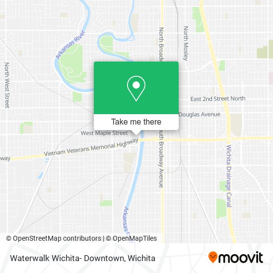 Waterwalk Wichita- Downtown map