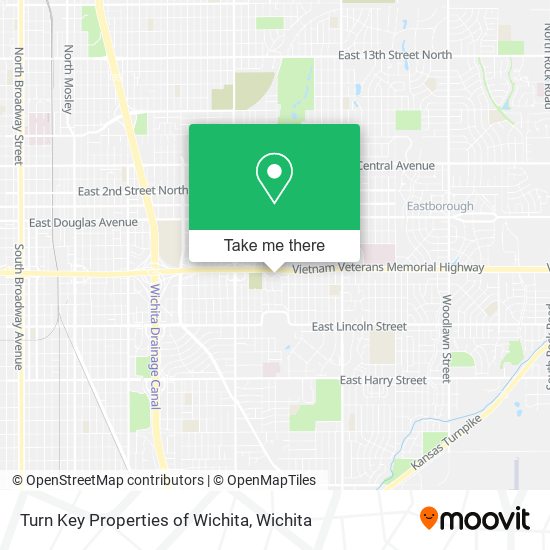 Mapa de Turn Key Properties of Wichita