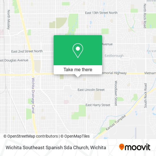 Wichita Southeast Spanish Sda Church map