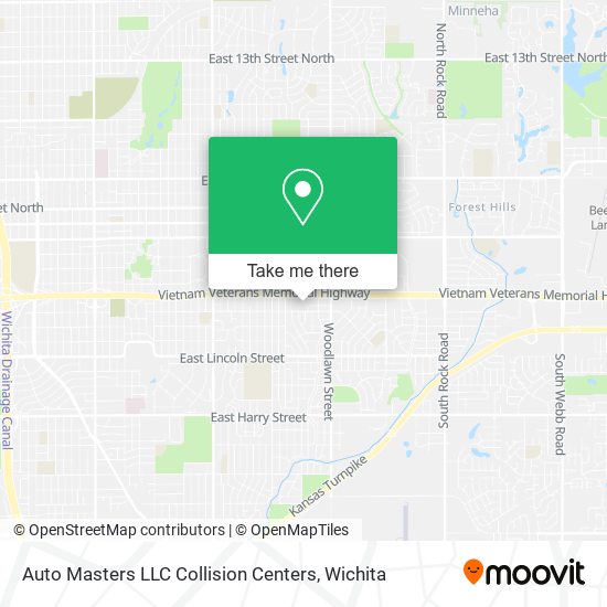 Auto Masters LLC Collision Centers map