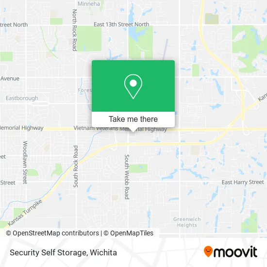 Security Self Storage map