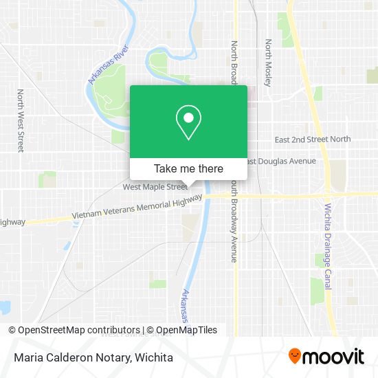 Maria Calderon Notary map