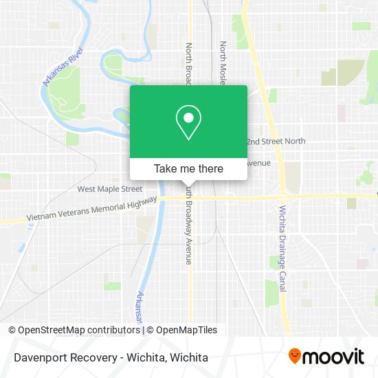 Davenport Recovery - Wichita map