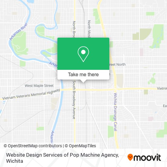 Website Design Services of Pop Machine Agency map