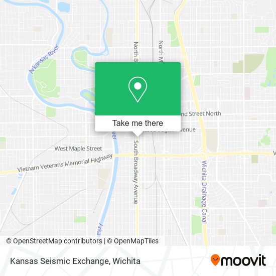 Mapa de Kansas Seismic Exchange