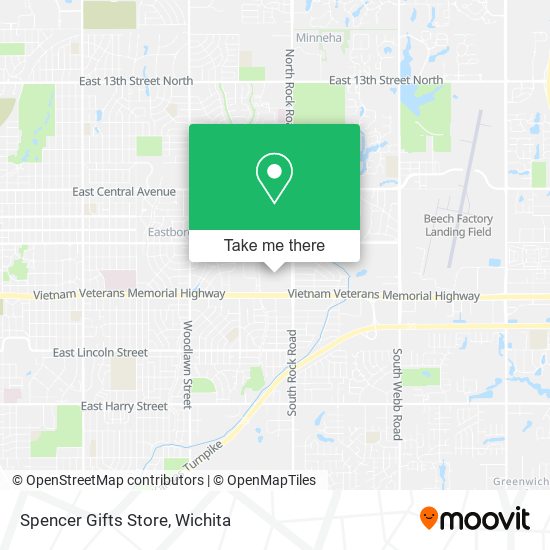 Mapa de Spencer Gifts Store