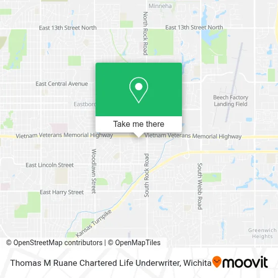 Thomas M Ruane Chartered Life Underwriter map
