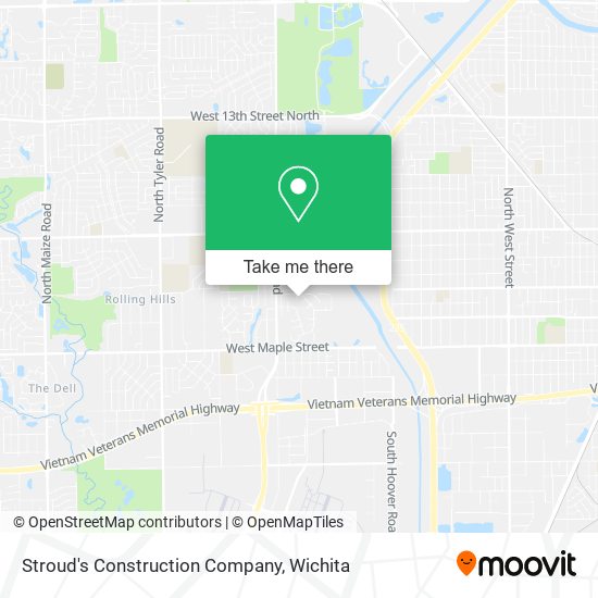 Stroud's Construction Company map