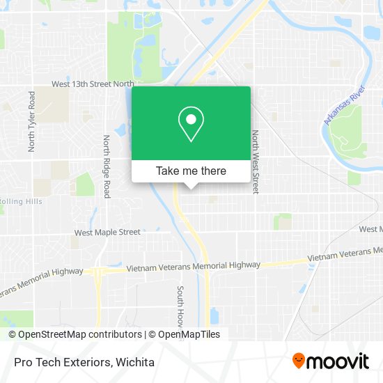 Pro Tech Exteriors map