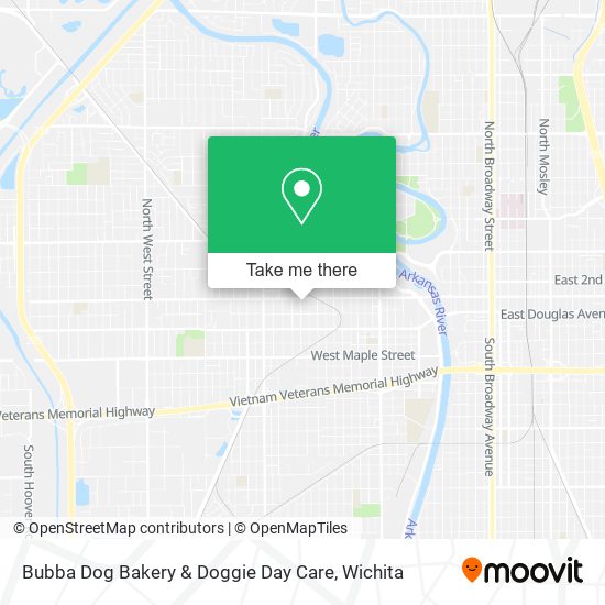 Mapa de Bubba Dog Bakery & Doggie Day Care