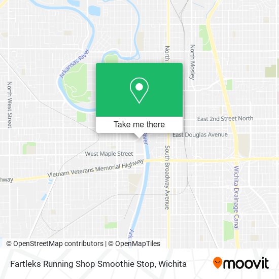 Mapa de Fartleks Running Shop Smoothie Stop