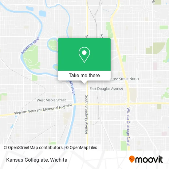 Mapa de Kansas Collegiate