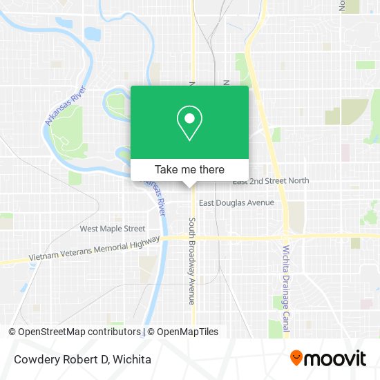 Cowdery Robert D map