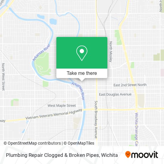 Plumbing Repair Clogged & Broken Pipes map