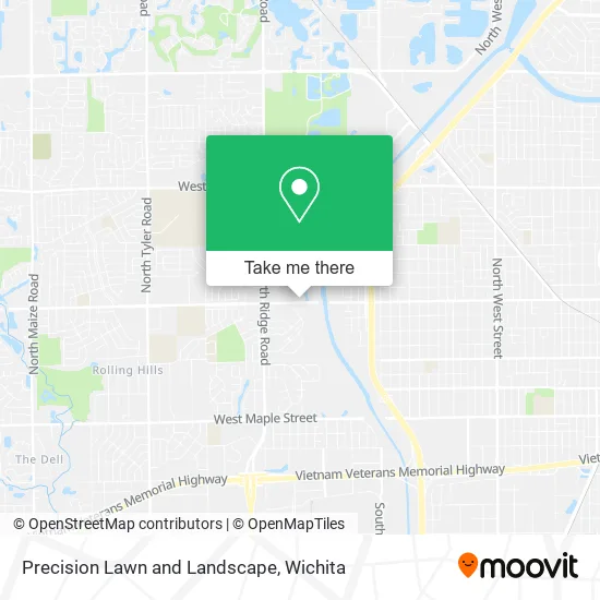 Precision Lawn and Landscape map