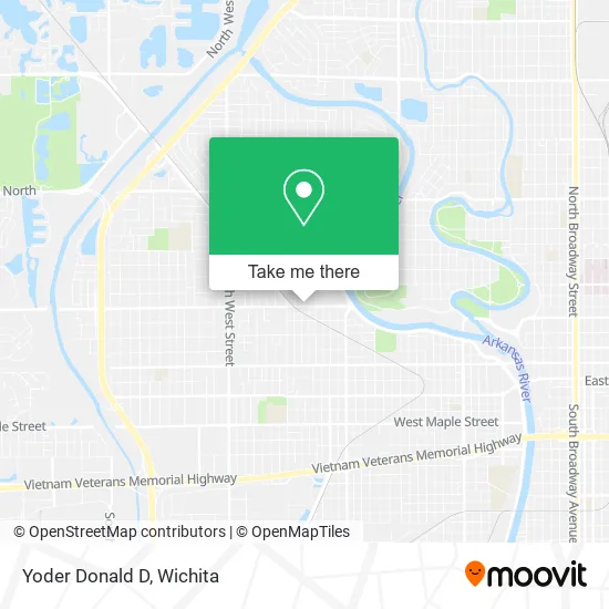 Yoder Donald D map