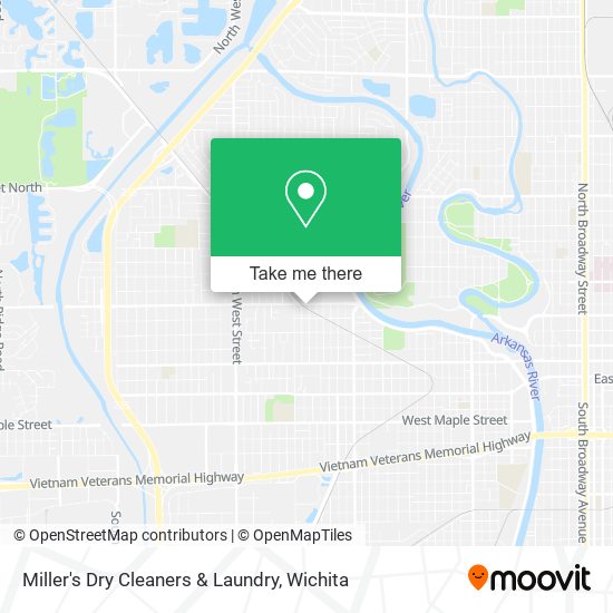 Miller's Dry Cleaners & Laundry map