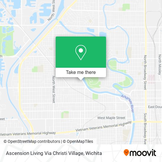 Ascension Living Via Christi Village map