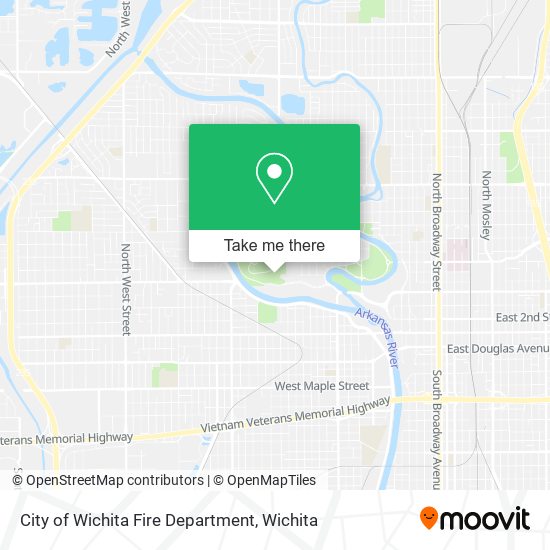 City of Wichita Fire Department map