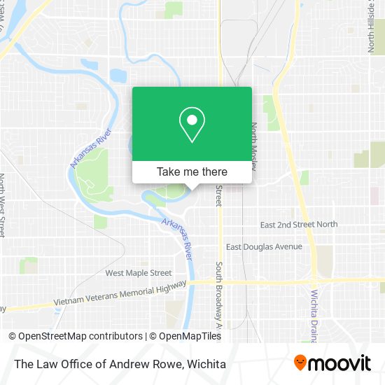 The Law Office of Andrew Rowe map