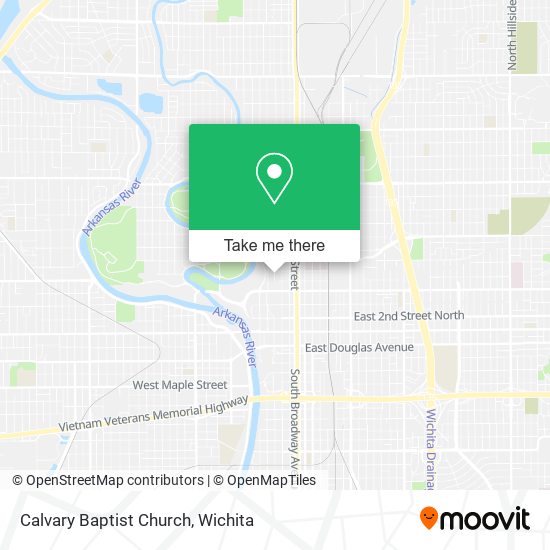 Calvary Baptist Church map