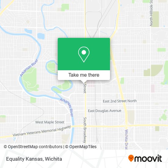 Mapa de Equality Kansas