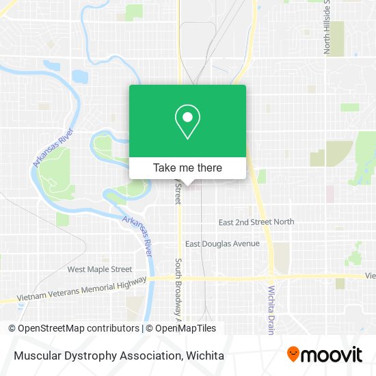 Muscular Dystrophy Association map