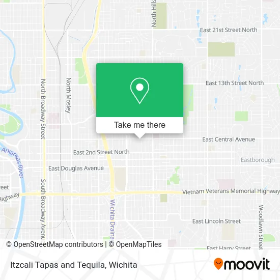 Itzcali Tapas and Tequila map