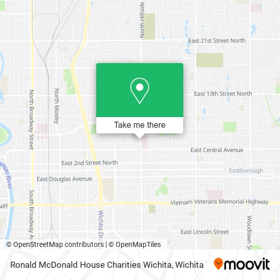 Mapa de Ronald McDonald House Charities Wichita