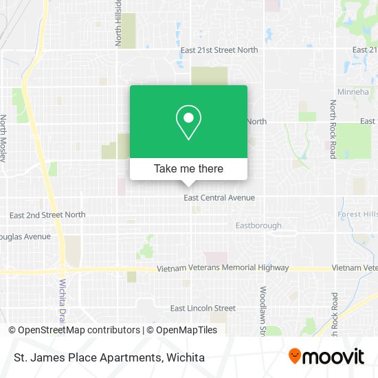 St. James Place Apartments map