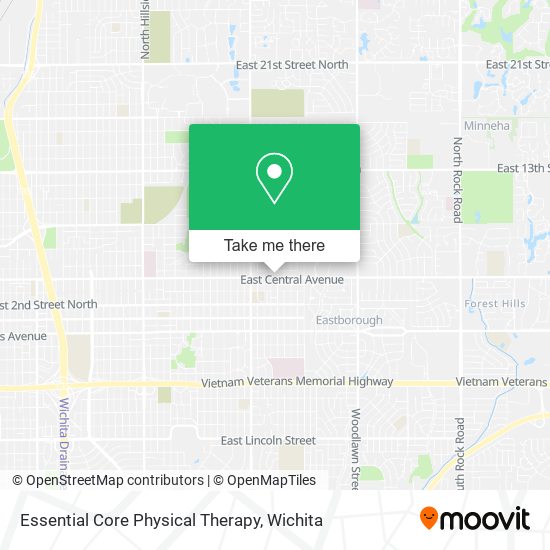 Mapa de Essential Core Physical Therapy