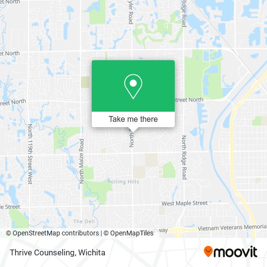 Thrive Counseling map