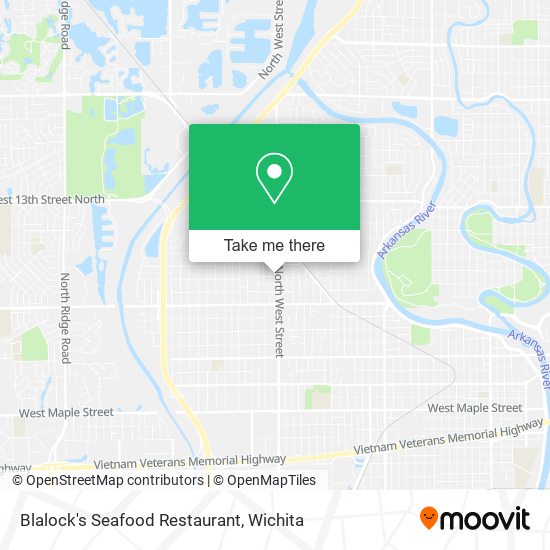 Mapa de Blalock's Seafood Restaurant