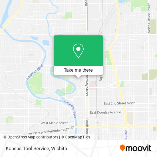 Mapa de Kansas Tool Service