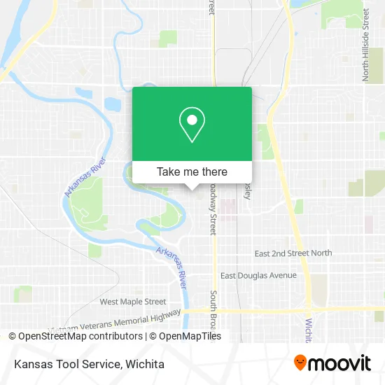 Mapa de Kansas Tool Service