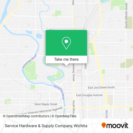 Mapa de Service Hardware & Supply Company