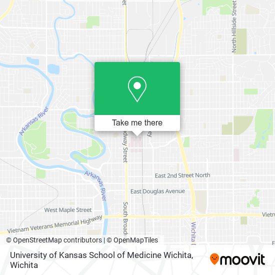 Mapa de University of Kansas School of Medicine Wichita