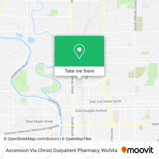 Ascension Via Christi Outpatient Pharmacy map