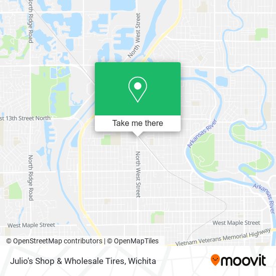 Julio's Shop & Wholesale Tires map