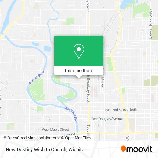 New Destiny Wichita Church map