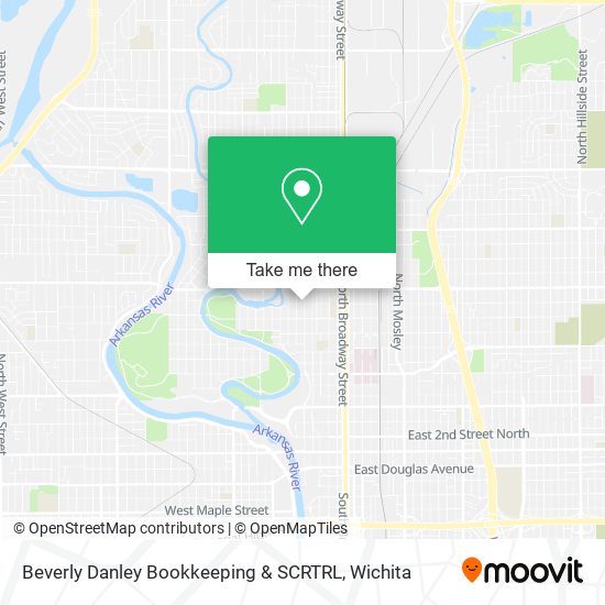 Beverly Danley Bookkeeping & SCRTRL map