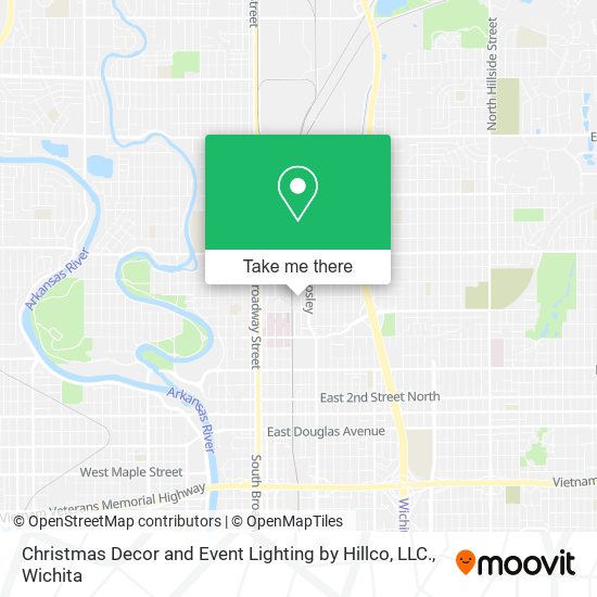 Christmas Decor and Event Lighting by Hillco, LLC. map