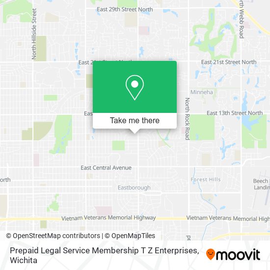 Mapa de Prepaid Legal Service Membership T Z Enterprises