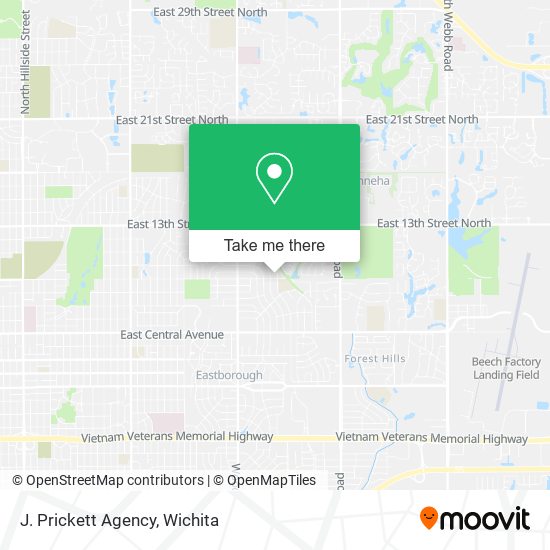 J. Prickett Agency map