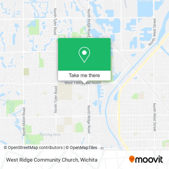 West Ridge Community Church map
