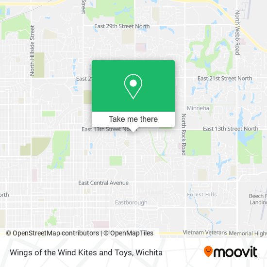 Mapa de Wings of the Wind Kites and Toys
