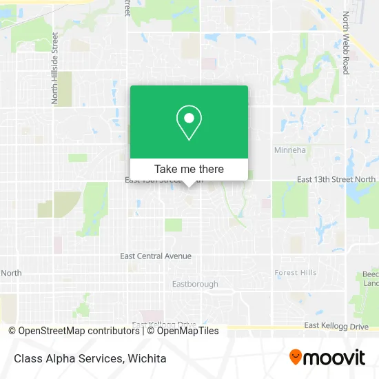 Class Alpha Services map