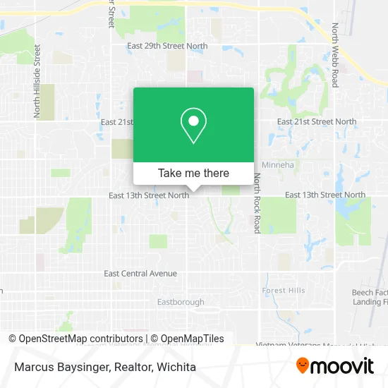 Marcus Baysinger, Realtor map
